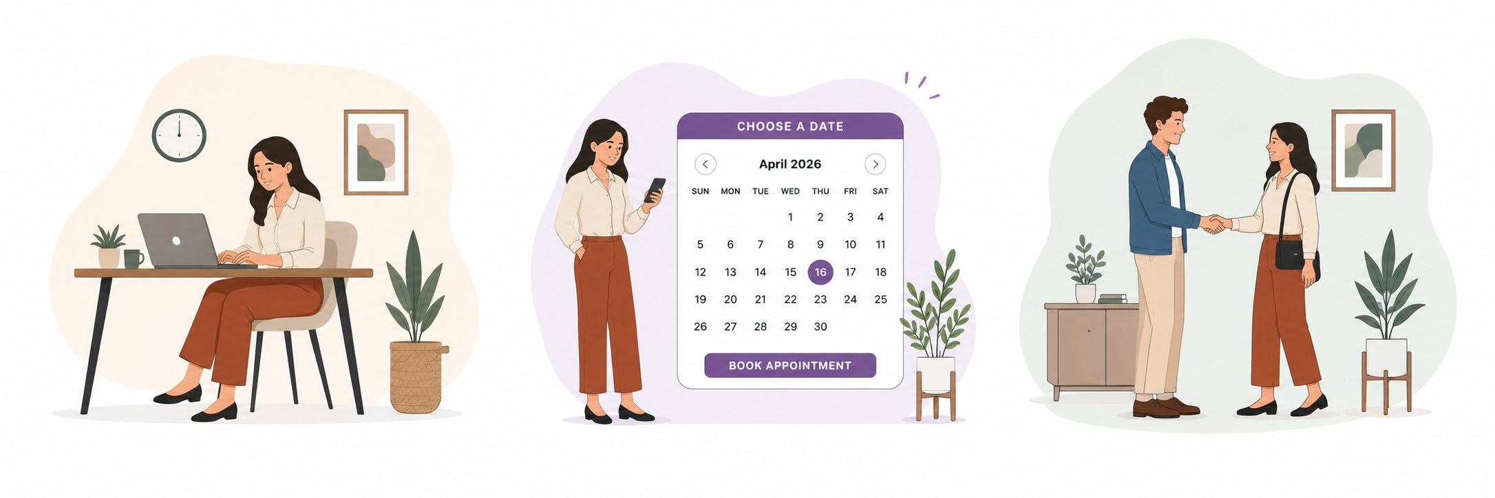 Fill Out The Form, Pick An Appointment Date, Pick A Closing Date